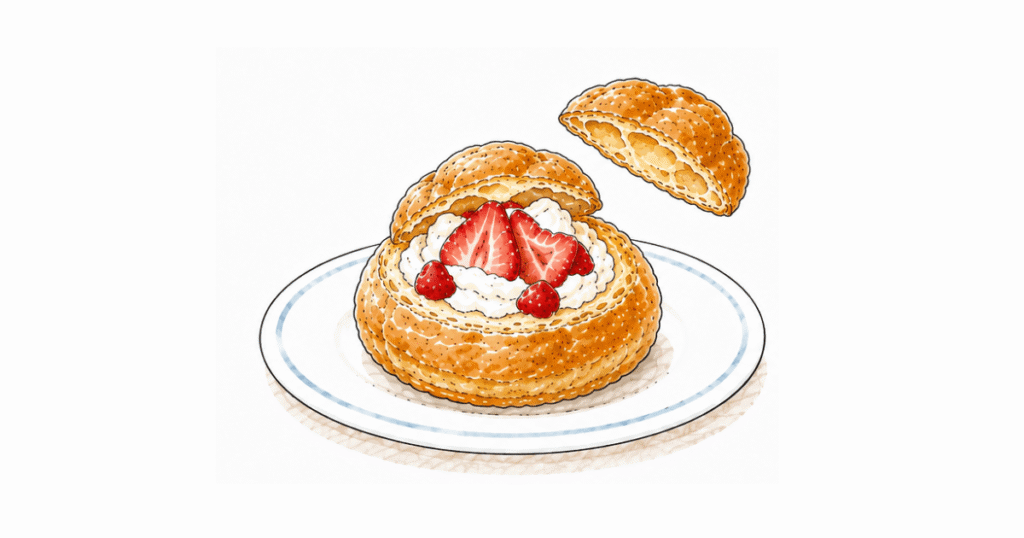 シュークリームに食材を仕込んでサプライズ