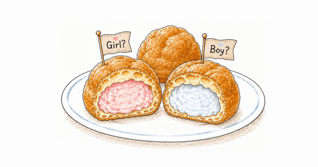 シュークリームのクリームの違いでサプライズ